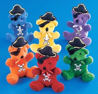   PIRATE BEARS stuffed animal birtyday party favors Toy Decorations