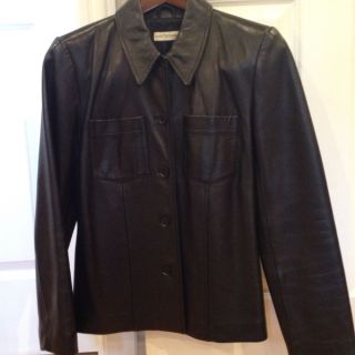 Ann Taylor Leather Coat