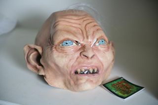 Authentic Licensed Lord of The Rings Gollum Latex Mask for Adult Free 