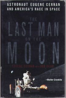 Signed Apollo Astronaut Last Man on Moon Eugene Gene Cernan Book Fab 