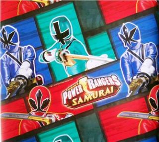   Power Rangers Samurai Gift Wrap Party 16 Sheets Wrapping Paper