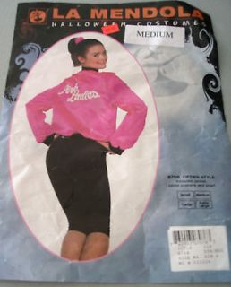 pink ladies jacket 1950 s adult grease costume medium