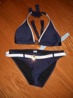 Dillards Antonio Melani Sexy Yacht Club Bikini Swim Suit Set 2pc Large 