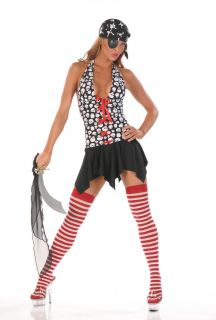 sexy pirate dress halloween lace up costume 4180