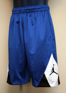 Air Jordan Nike Jumpman DRIVE Mens Basketball Shorts Blue/Blk/Wht 