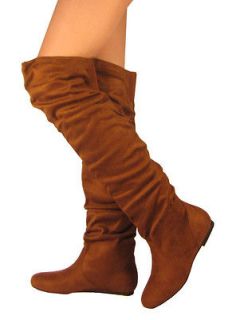 Womens Over Knee Thigh High Slouch Flat Boots Hot Stylish Shoes 5.5 10