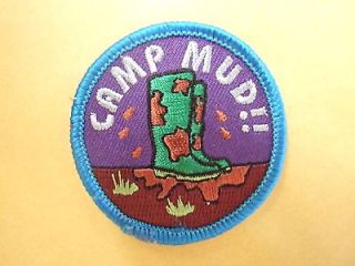 camp mud fun blanket badge girl guides scouts time left