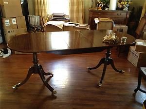 Antique Duncan Phyfe Dining Table with Leaves