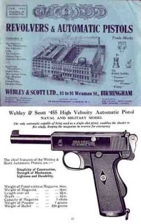 webley scott 1921 revolvers pistols air guns catalog time left
