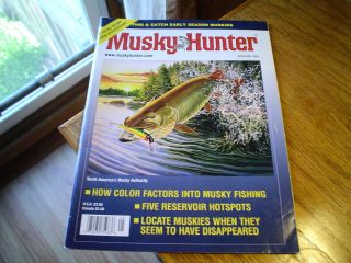 Musky Hunter Magazine April May 2001 Find Catch Early Season Muskies 