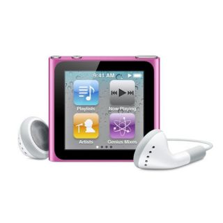 apple ipod nano 8gb 6g  player pink manufacturers description 