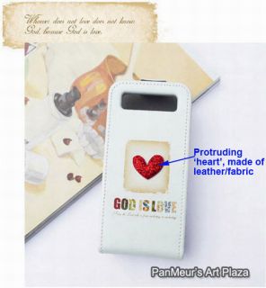 Apple iPhone 4S/4 Cute Unique Cell Phone PU Leather Case Cover (God Is 