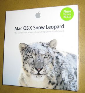 Apple Mac OSX 10 6 3 Snow Leopard SEALED Retail Package from Hi Rated 