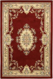 Premium Traditional Area Rugs 5 x 7 6 Wool Hand Tufted Carpet Red 