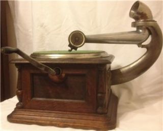 Columbia Bi Sterling Phonograph with Beautiful Wood Horn