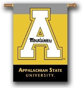 APPALACHIAN ST MOUNTAINEERS TWO SIDED NCAA PORCH FLAG 28 X 40