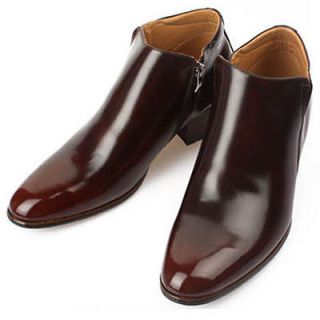 New Mens Dress Leather Shoes Formal Casual Brown Ankle Boots Deluxe US 