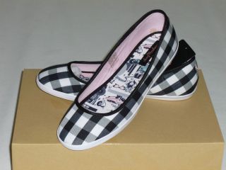 Fred Perry   Amy Winehouse checked pumps flat shoes BNIB 5 6 7