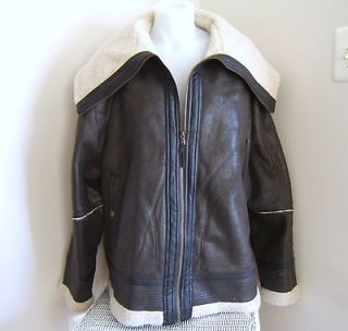 new a n a brown bomber jacket sz 3x $ 150