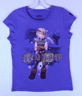 Astrid T Shirt Girl L 10 12 14 How to Train Your Dragon Dreamworks 