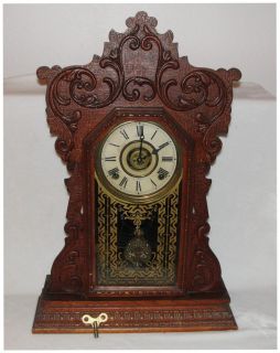 Antique E Ingraham Texas Parlor Mantel Clock