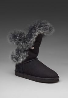 Australia Luxe Collective Black Suede Fur Nordic Angel Short Boots 