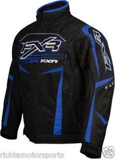 NWT 2013 FXR Octane Snowmobile Jacket ~ Black/Blue ~ LG ~ 13130.40113