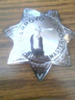 Arroyo Seco Asst Range Master not A Police Badge