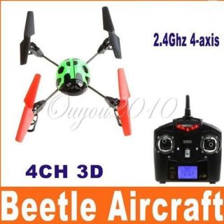   V929 Beetle 2.4 GHz 4CH 4 Axis 3D Aircraft RC Helicopter Quadcopter