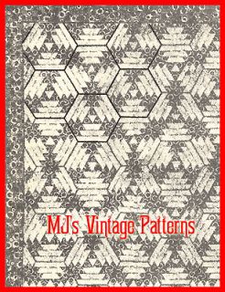 vintage mail order quilt pattern milky way 1930s time left