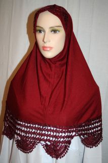 1pc crochet amira hijab veil hejab shayla muslim scarf more
