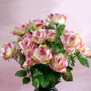 108 Silk Wedding Flower Decor Open Roses Navy Blue 12 Bushes 20 Stem 