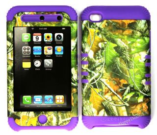   Silicone Cover Case for Apple iPod Touch 4 4th PP Camo Mossy 10