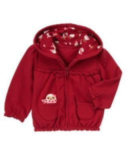 NWT Gymboree Cozy Owl Size 4T 5T Red Quilted Fleece Owl Hoodie Jacket 