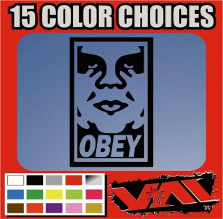 OBEY the giant Vinyl Sticker Street Art Clothing Andre the Giant 