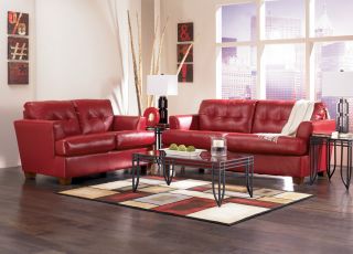 Ashley Furniture Scarlett DuraBlend Living Room Set Sofa Loveseat 