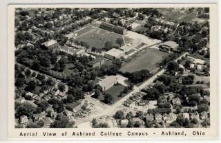 Aerial View of Ashland College Campus Ashland Ohio Oh RPPC