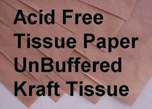   Unbuffered Kraft Tissue Paper LG 20 x 30 Anti Tarnish Archival