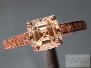 asscher diamond in pink diamond ring item r4020 center stone weight 1 