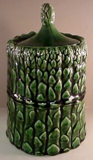 McCoy 10 Green Asparagus Spears Cookie Jar EXCELLENT USED COND