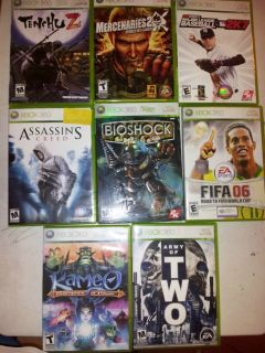 Bioshock, Assassins Creed ,Mercenaries 2, Army of Two, Tenchu Z, Kameo 
