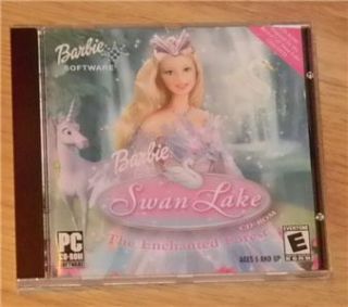 Children Computer PC Game Barbie Swanlake The Enchanted Forest CD ROM 
