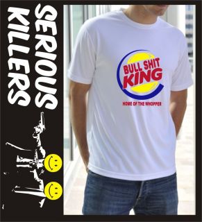 Bull sh*t king whopper funny mens T shirt, original gift idea for a 