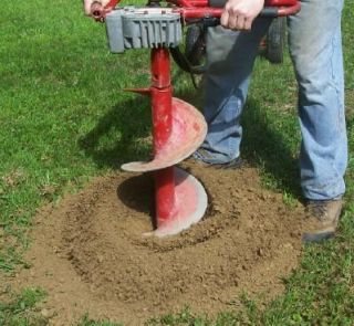 Little Beaver Auger, Post Hole Digger, Portable with Roll Cage