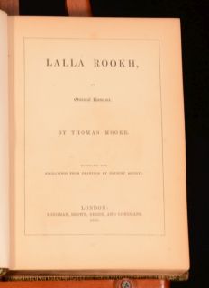 1851 Lalla Rookh An Oriental Romance Thomas Moore Illustrated