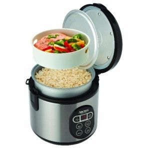 Aroma ARC 914SBD 8 Cup (Cooked) Digital Rice Cooker and Food Steamer w 