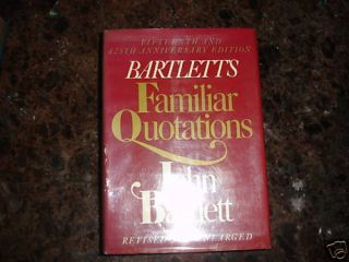 Bartletts Familiar Quotations 1980 John Bartlett