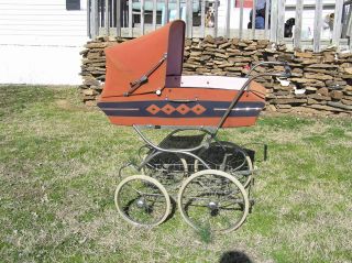Baby Buggy Pram Carriage Stroller Marmet 1960s Antique Vintage