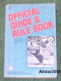 ASA OFFICIAL SOFTBALL GUIDE RULE BOOK 1985 SOFTCOVER AMATEUR SOFTBALL 
