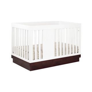 Babyletto Harlow 3 in 1 Crib with Toddler Rail White Espresso